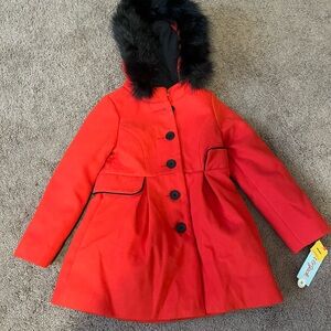 Cat & Jack kids XS red pea coat